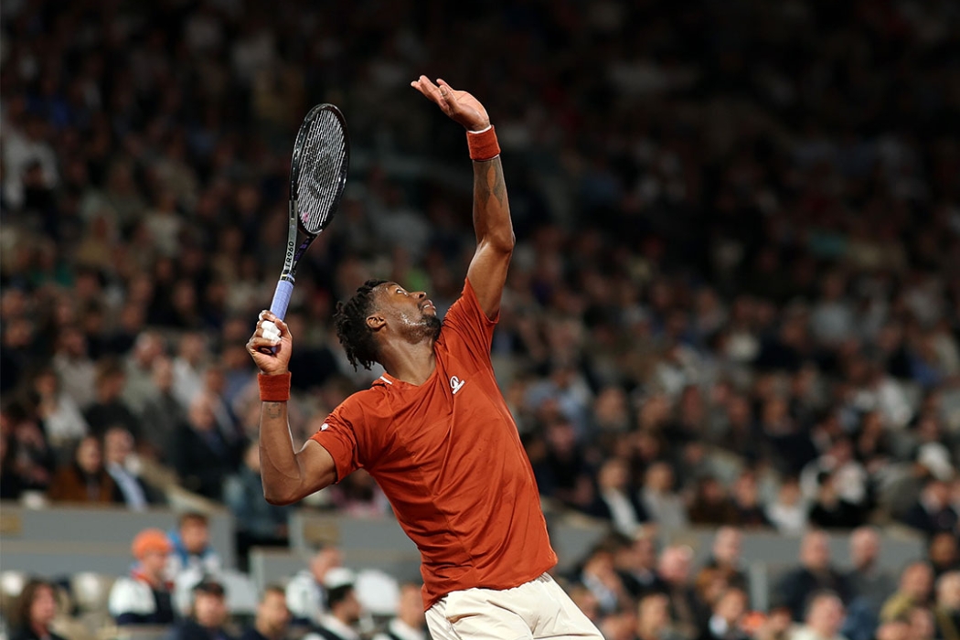 Gael Monfils beat Hugo Dellien in five sets at Roland Garros