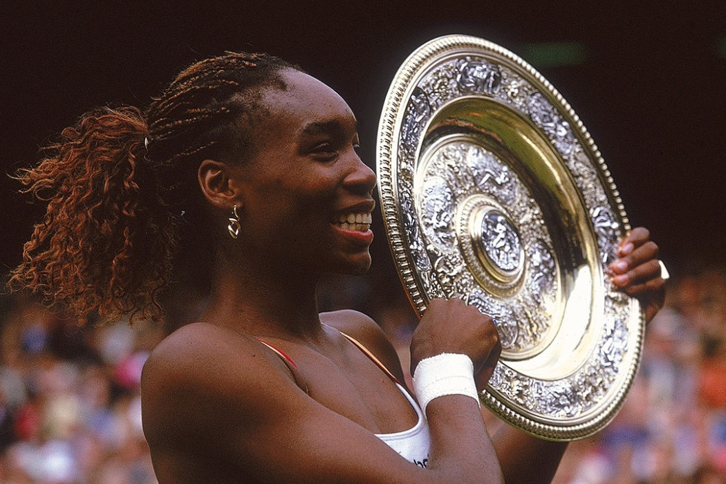 Venus Williams won her first Grand Slam singles title at Wimbledon in 2000.