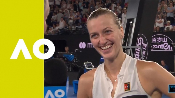Petra Kvitova on-court interview