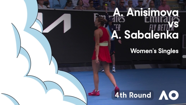 Amanda Anisimova v Aryna Sabalenka Highlights | Australian Open 2024 Fourth Round